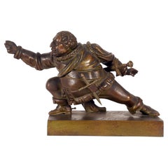 Rare cast brass inkwell, Germany 2nd half 19th century.
