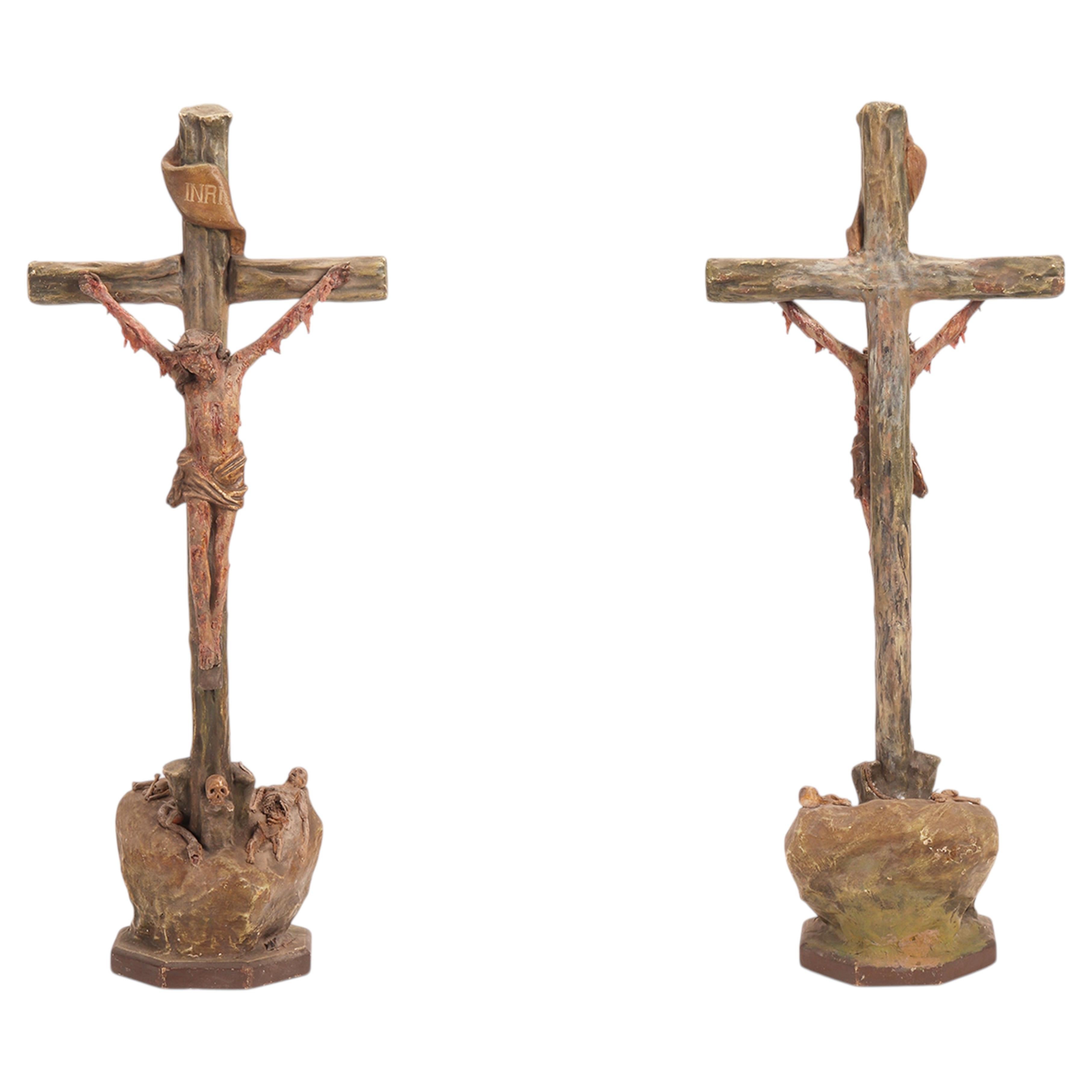 What is a large crucifix called?