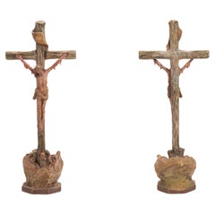 Crucifix on Calvary, Plague of Christ or Plague Crucifix. France, circa 1700.