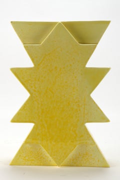 Keramikvase Memphis, "ILIOS" von Luciano Florio Paccagnella, Mailand, 1990er Jahre.