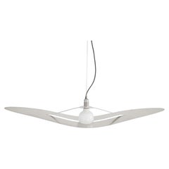 Prototype of a designer steel ceiling lamp, Italy 1970.