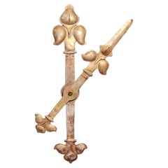 Clock hands from a bell tower, Germany end of 18th century.