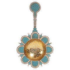 Silver and enamels cloisonné tea strainer, Moscow, Russia 1896.