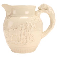 A Wedgwood ceramic jug, with hunting scenes, England 1940s.