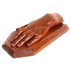 Artistic atelier sculpture depicting a hand, Germany 1907.