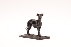 Bronze sculpture depicting an italian grayhound dog, France 1880.
