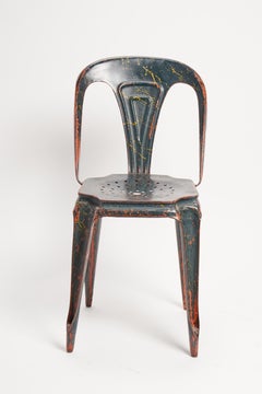 Stackable metal chair, designed for Multipl's by Joseph Mathieu. France 1929.