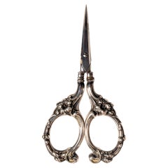 Sterling Silver Scissors to Cut the Stems of the Bunches of Grapes, USA 1900.