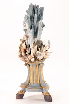 Stunning light blue coral branch for a Wunderkammer, Italy late 19th century.