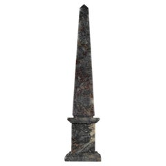 A Grand Tour obelisk in Fior di Pesco Carnico marble. Italy, late 19th century.
