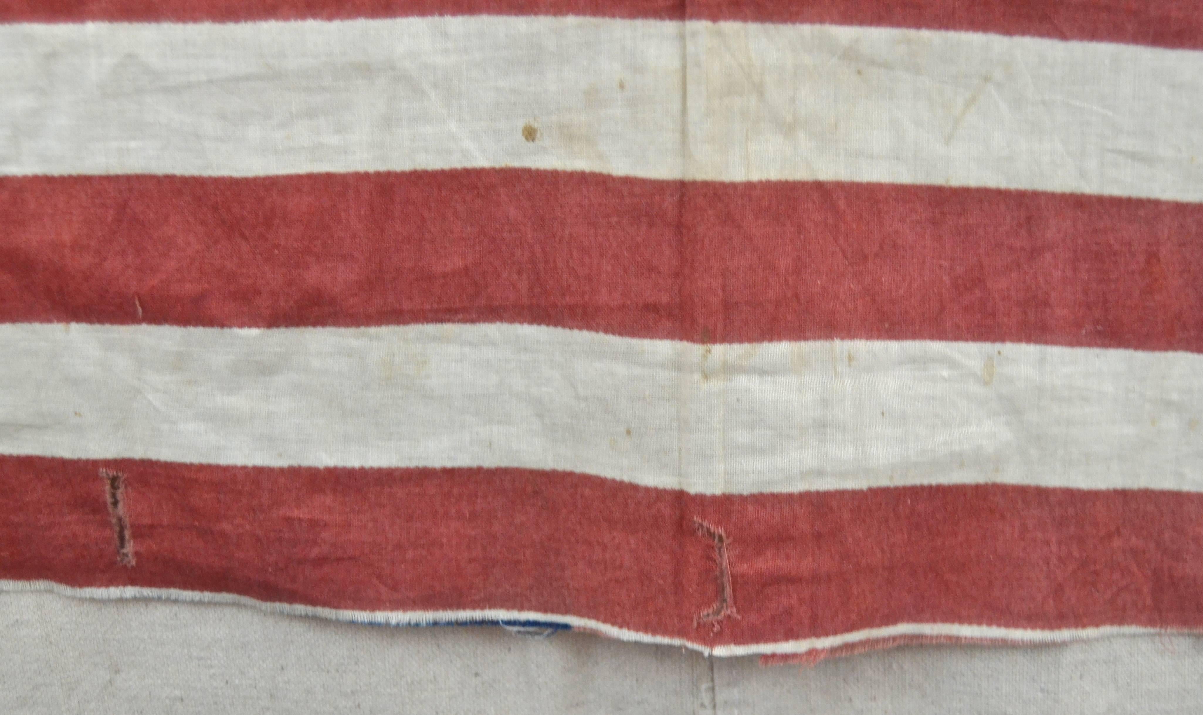 Late 19th Century 39 Star Printed Cotton Parade Flag