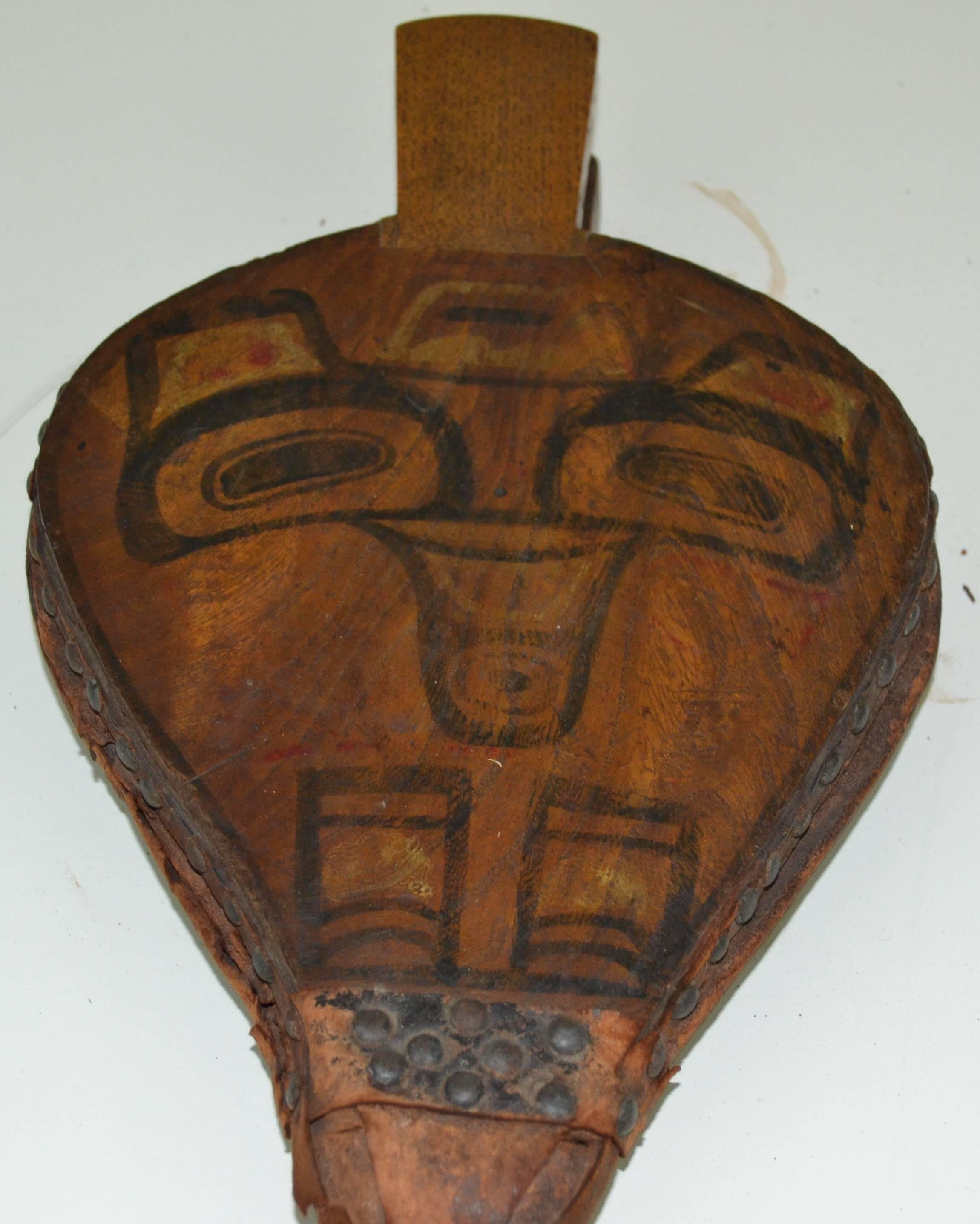 Early 20th Century Northwest Coast Imagery on Bellows For Sale