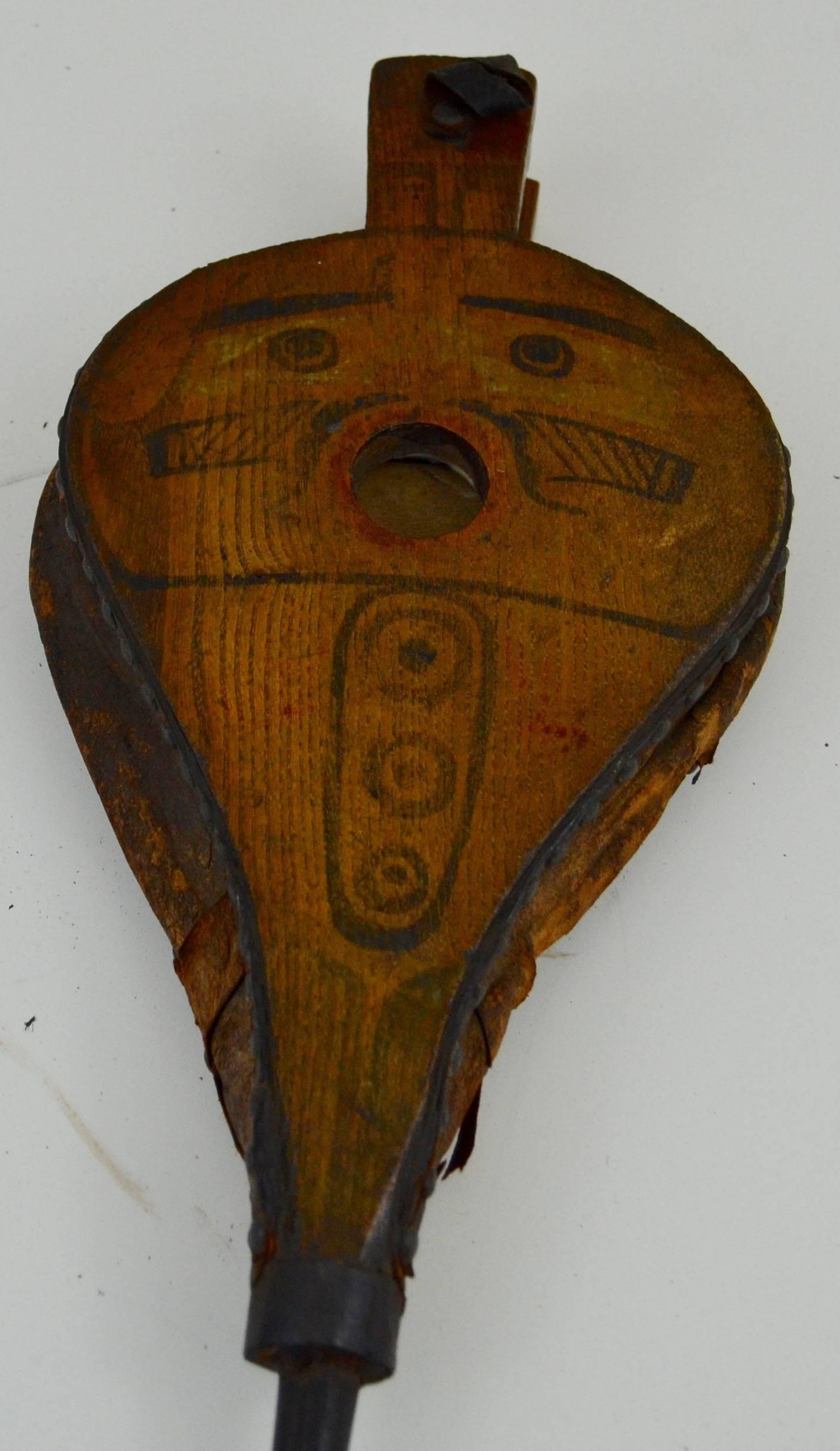 Canadian Northwest Coast Imagery on Bellows For Sale