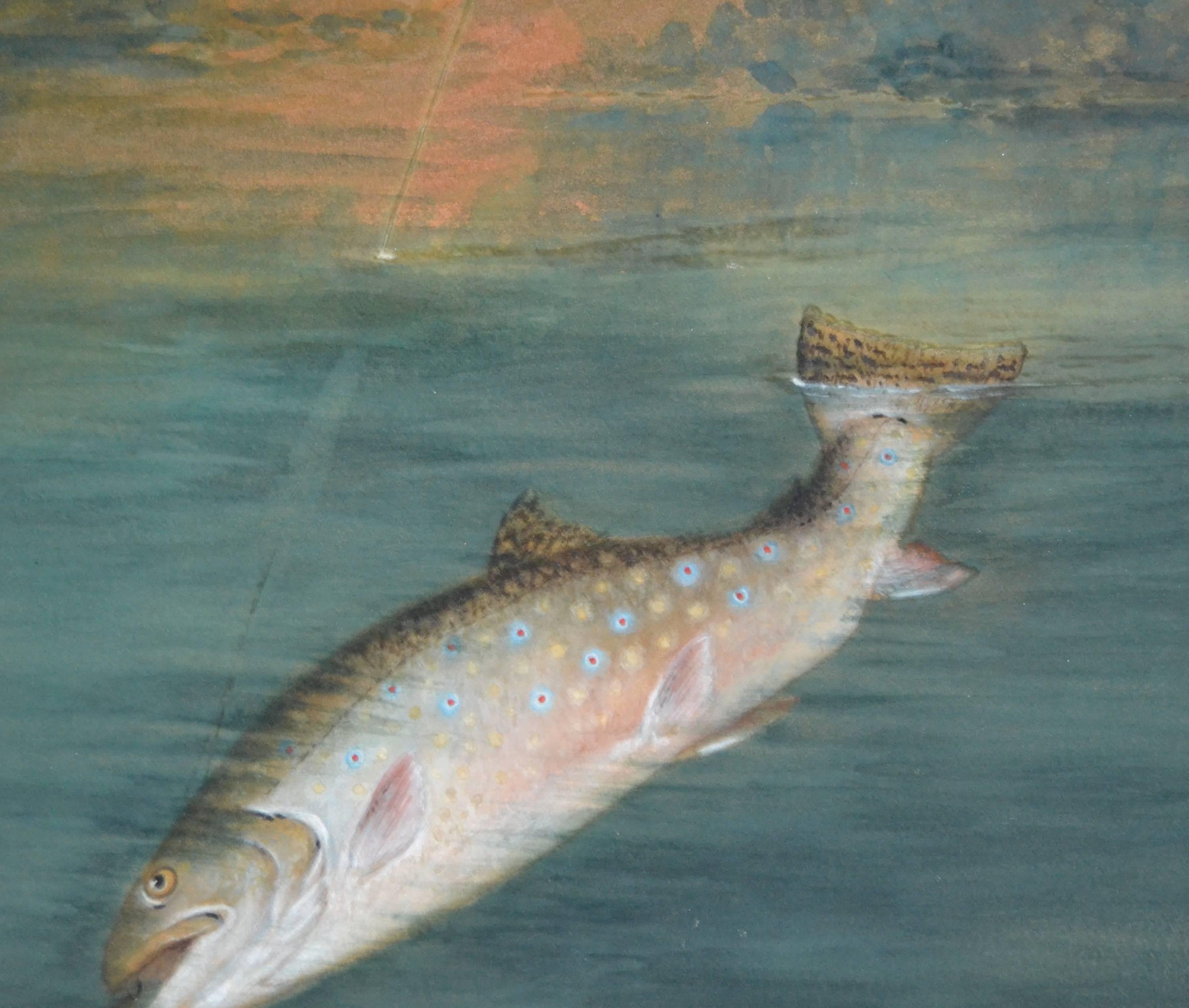 Brook Trout Painting by Sid Bickford 3