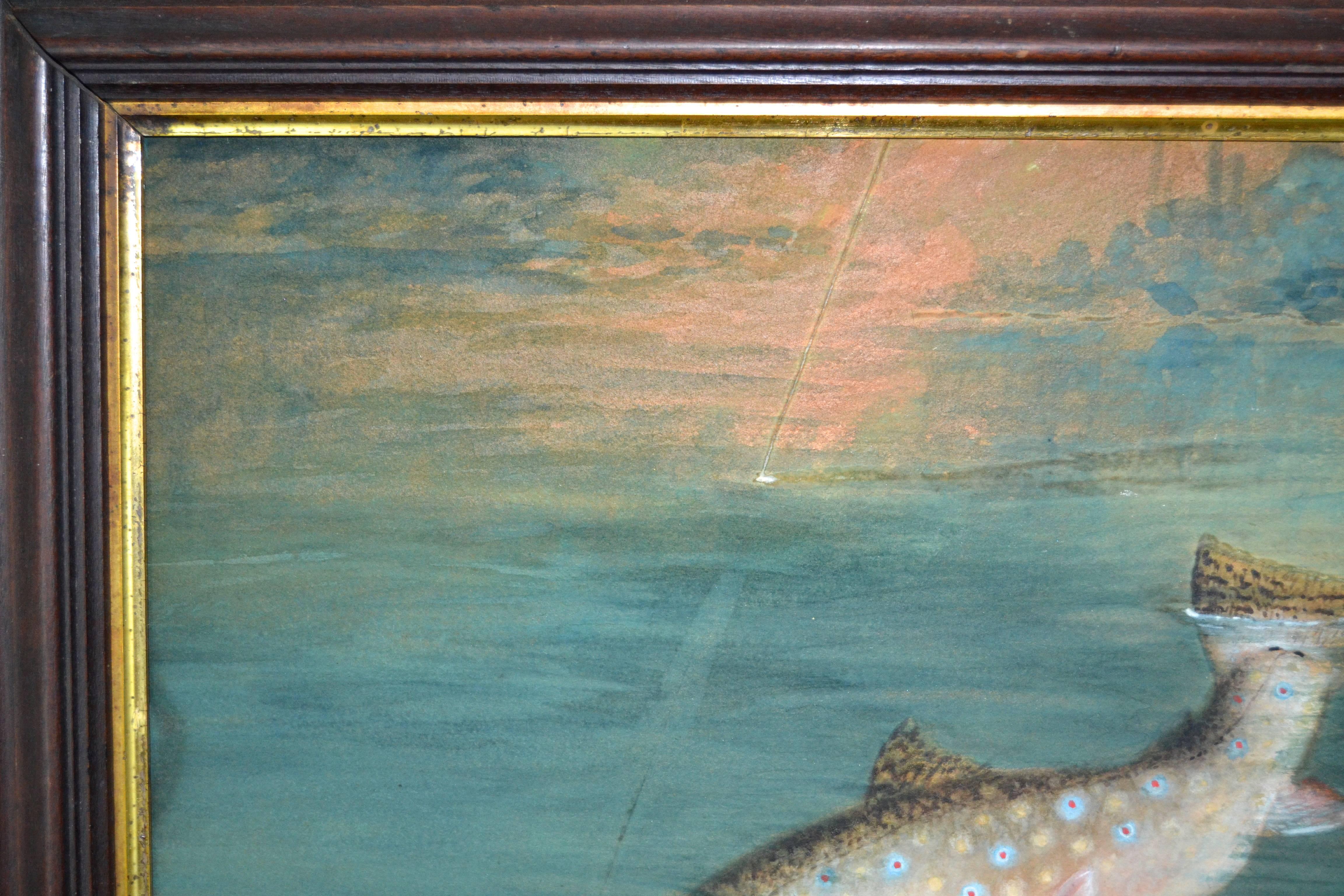 Brook Trout Painting by Sid Bickford 1