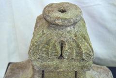 Pair of Carved Granite Garden Elements