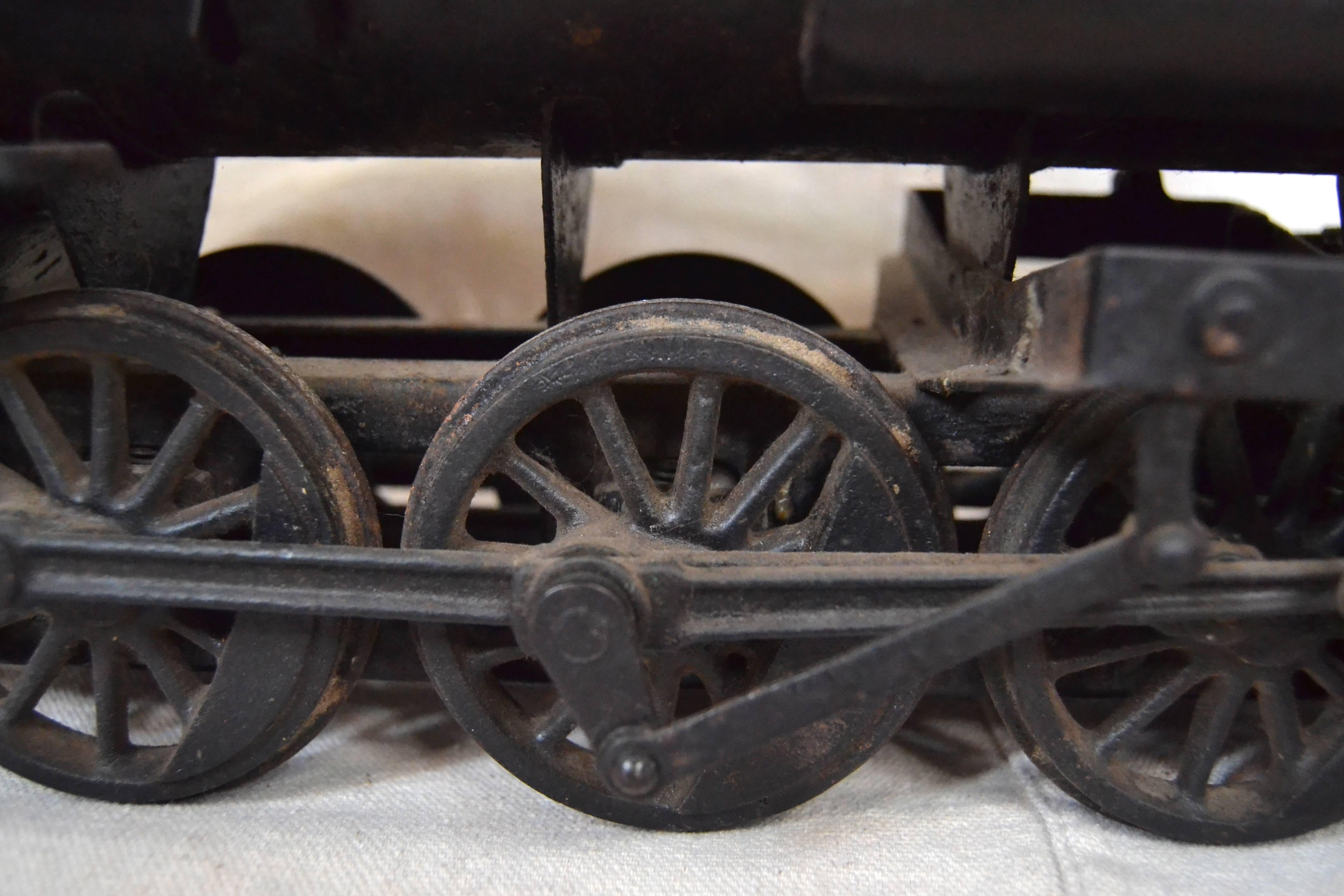 Iron Late 19th Century Scratch-Built Locomotive Model For Sale