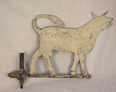 Sheet Iron Bellowing Bull Weathervane