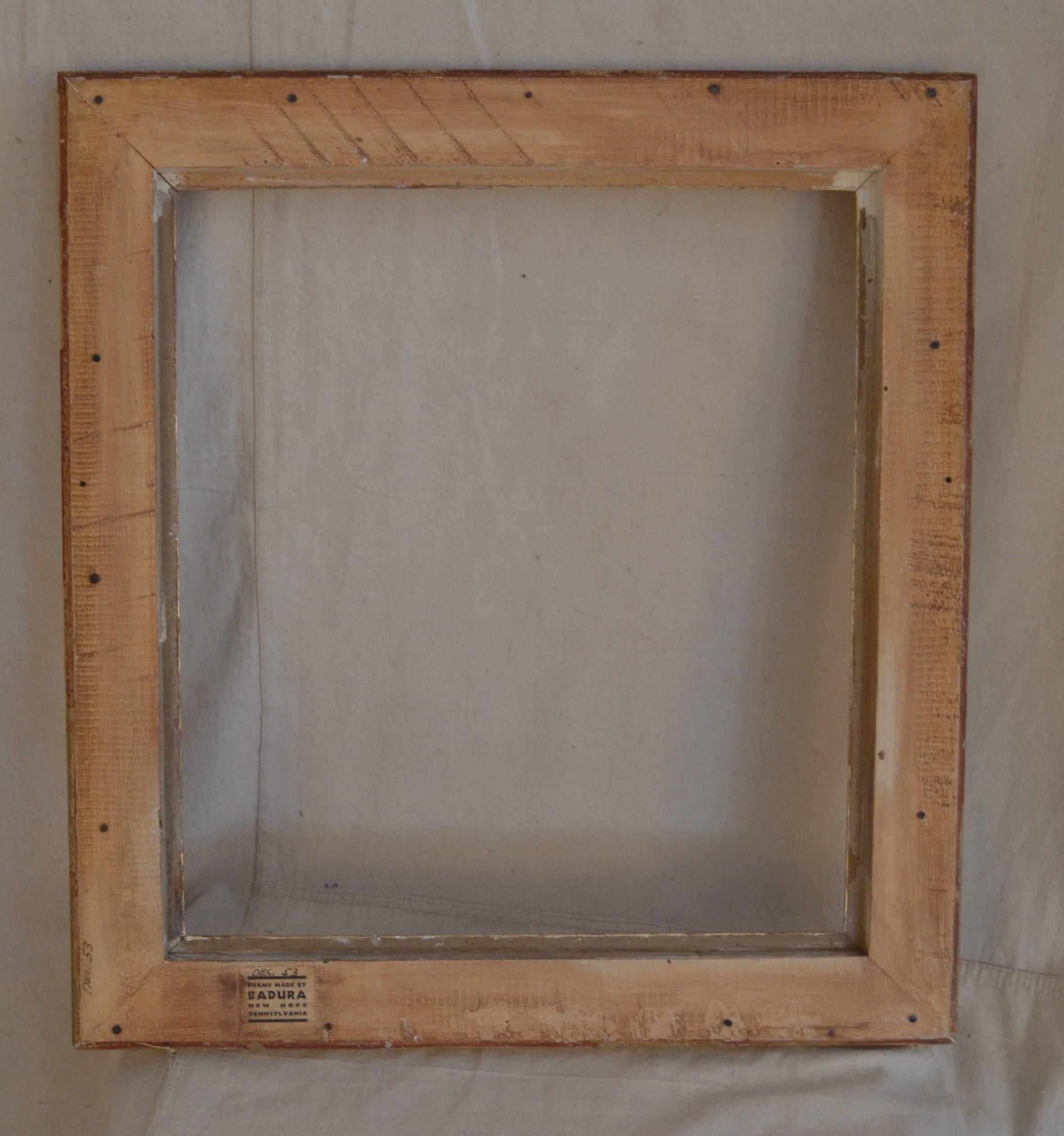 Carved Gilt New Hope School Frame by Ben Badura For Sale 2