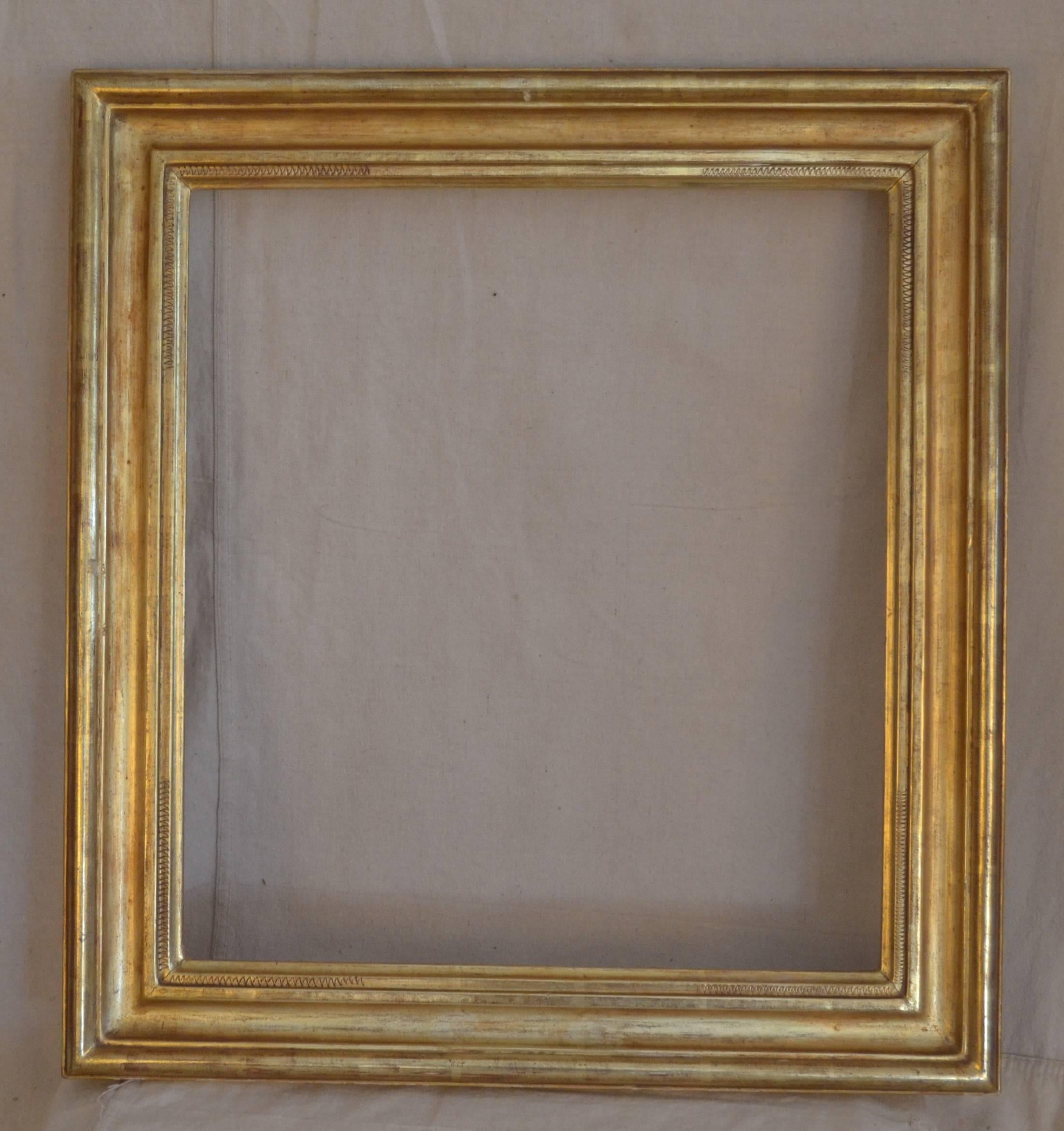 Carved Gilt New Hope School Frame by Ben Badura For Sale 3