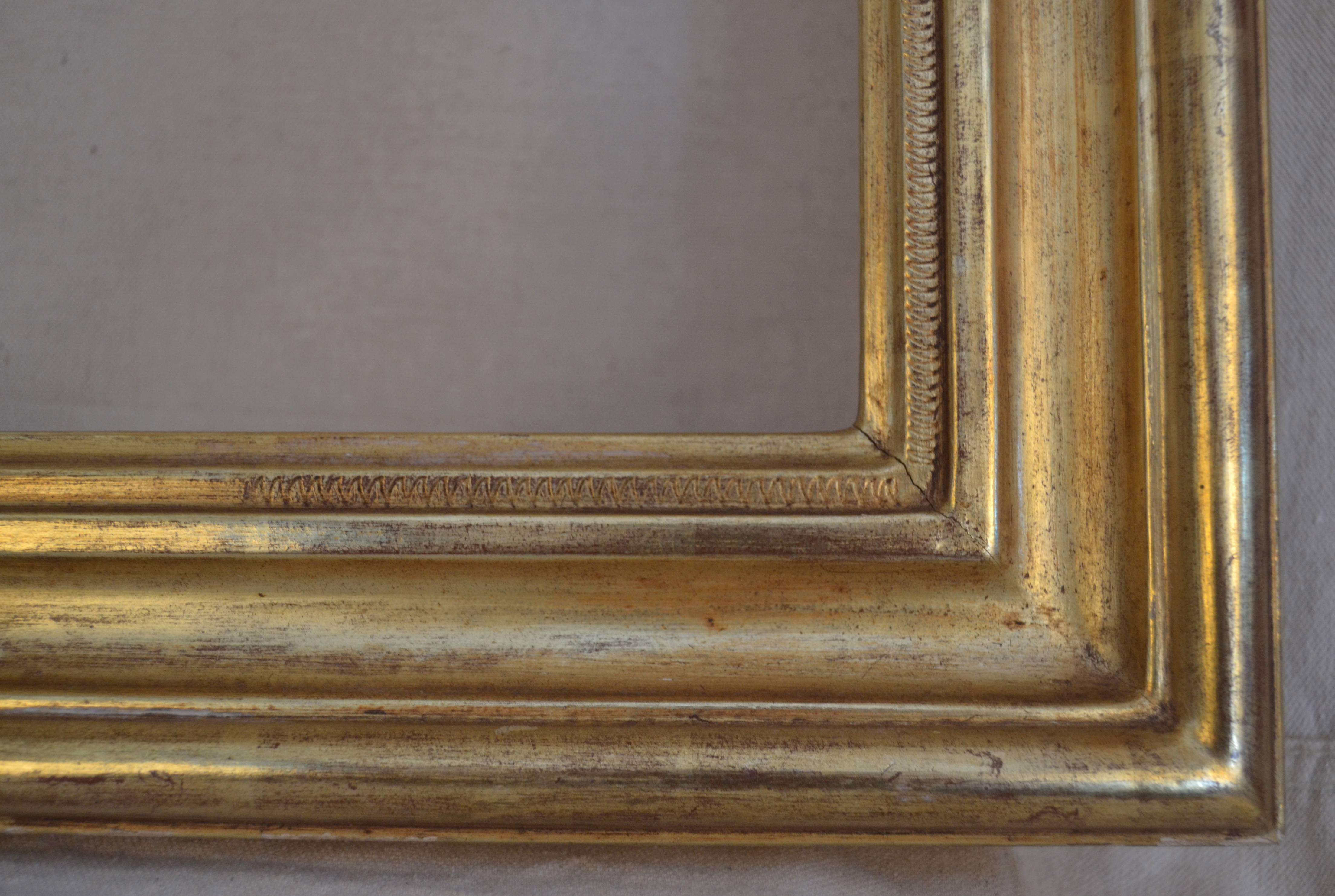 Mid-20th Century Carved Gilt New Hope School Frame by Ben Badura For Sale