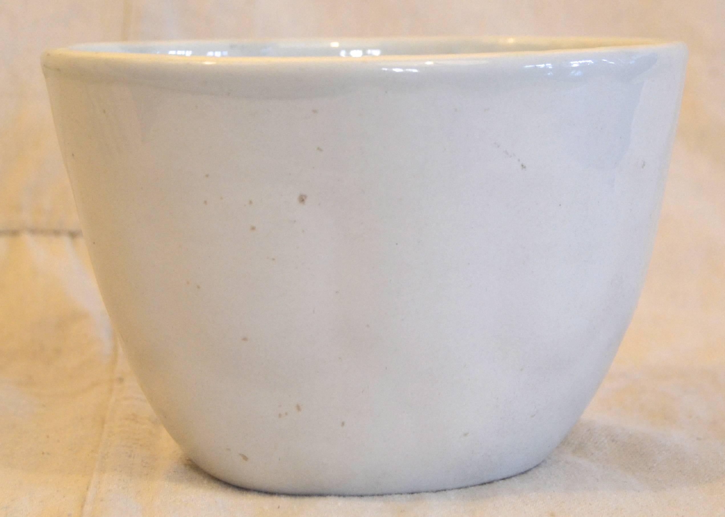 British Ironstone Mold Printed with Pudding Recipe For Sale