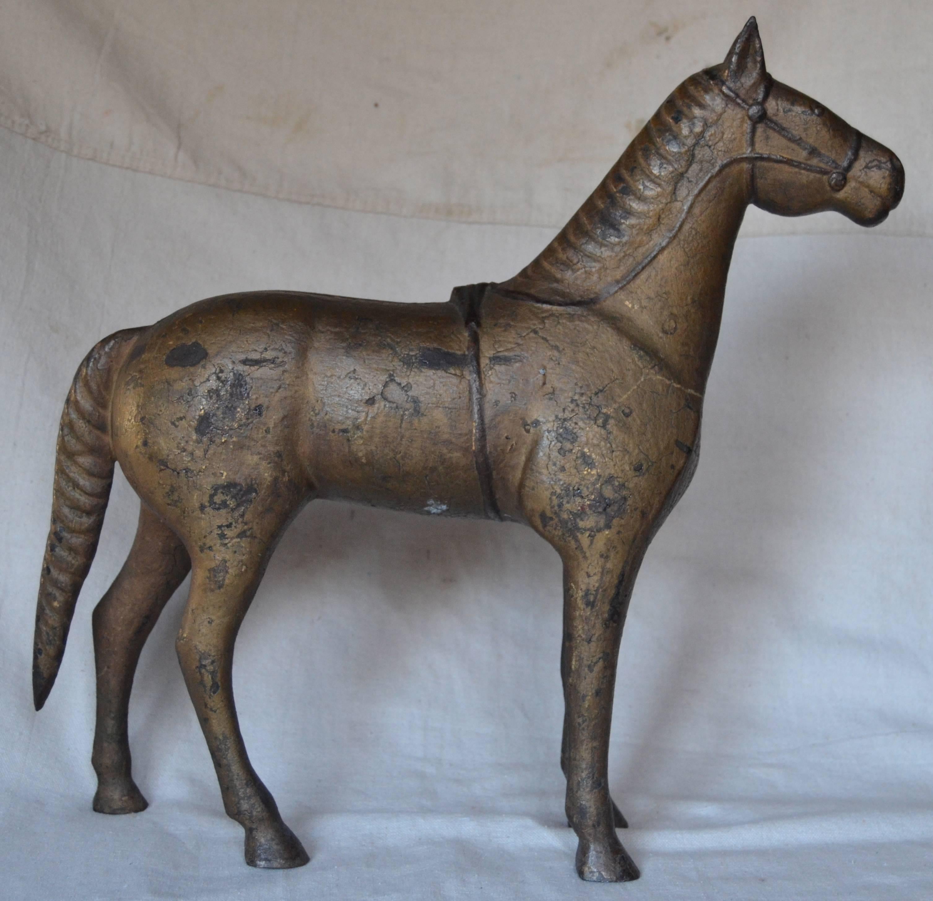 Large 19th Century Cast Iron Horse For Sale 4