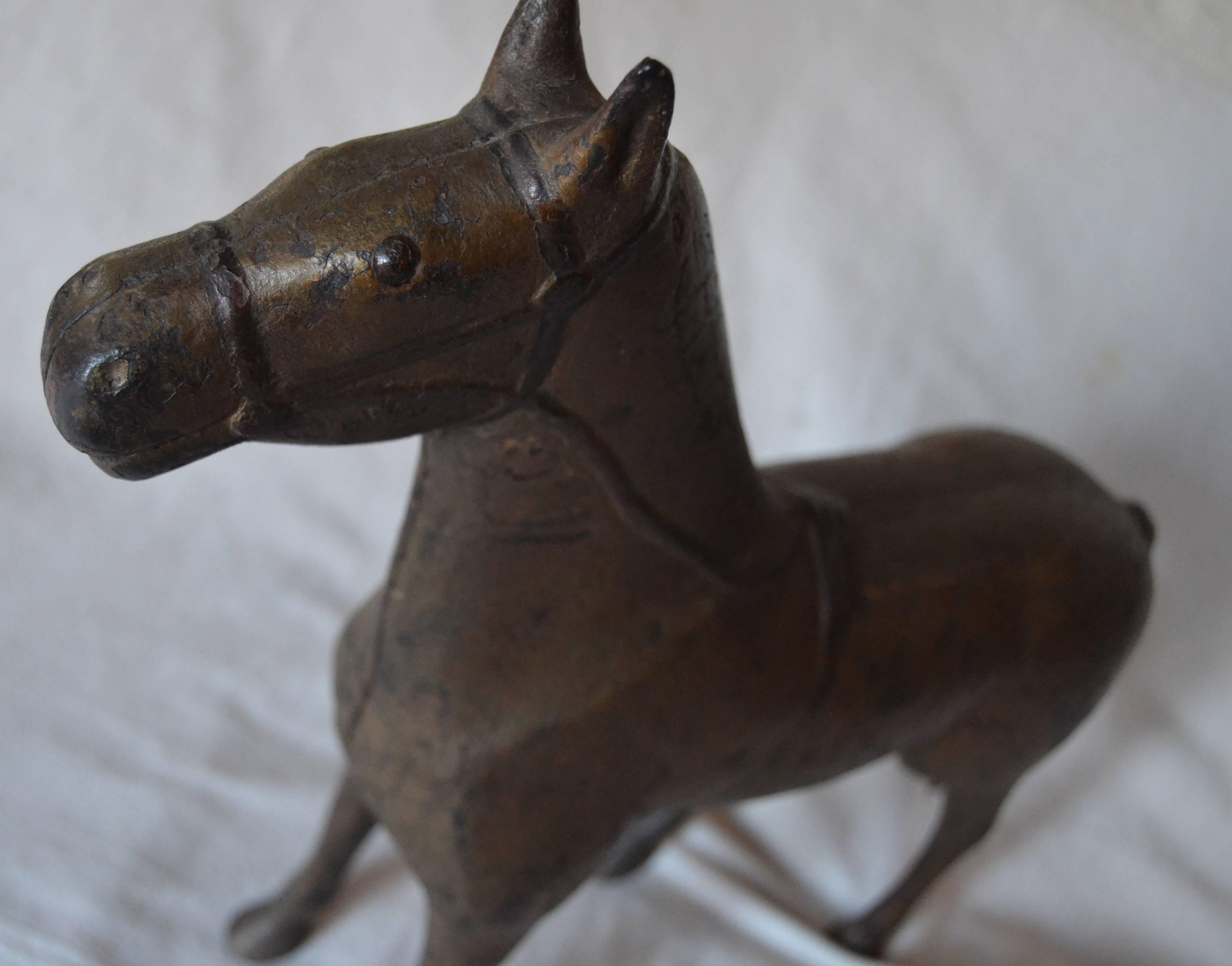 Large 19th Century Cast Iron Horse For Sale 1