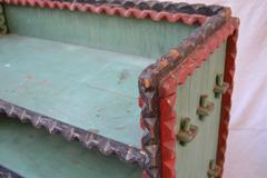 Painted Tramp Art Shelf Signed and Dated