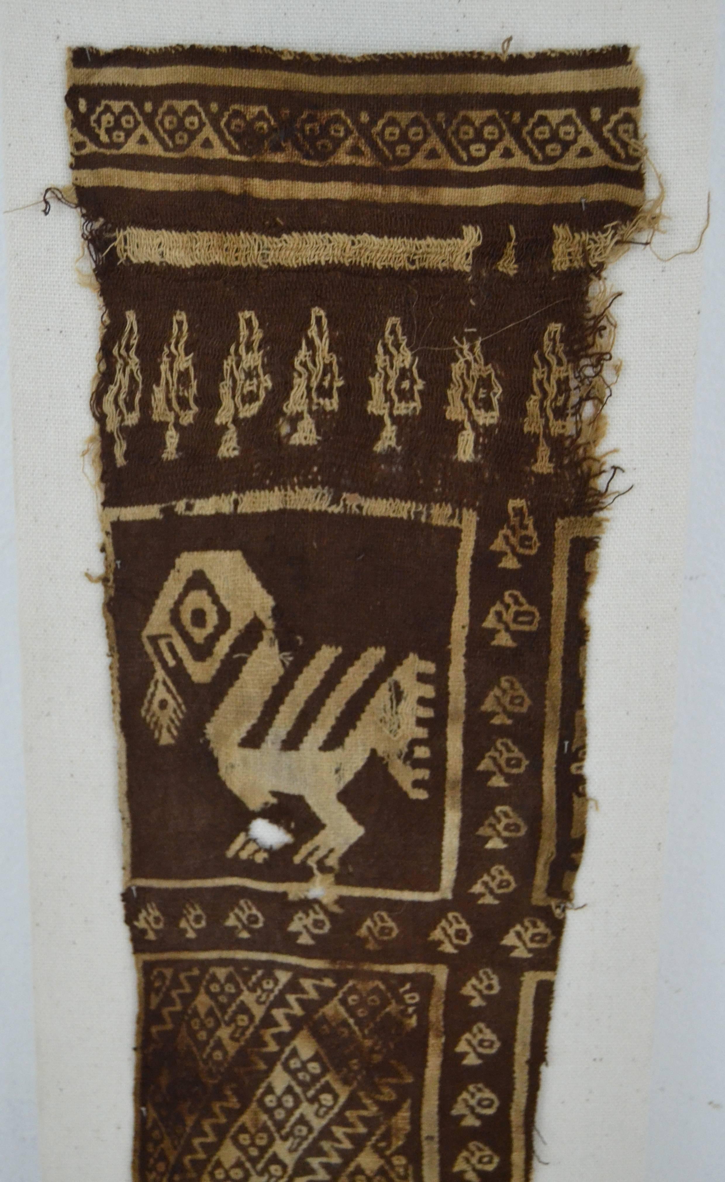 Pre-Columbian Chimu Textile In Distressed Condition For Sale In North Egremont, MA