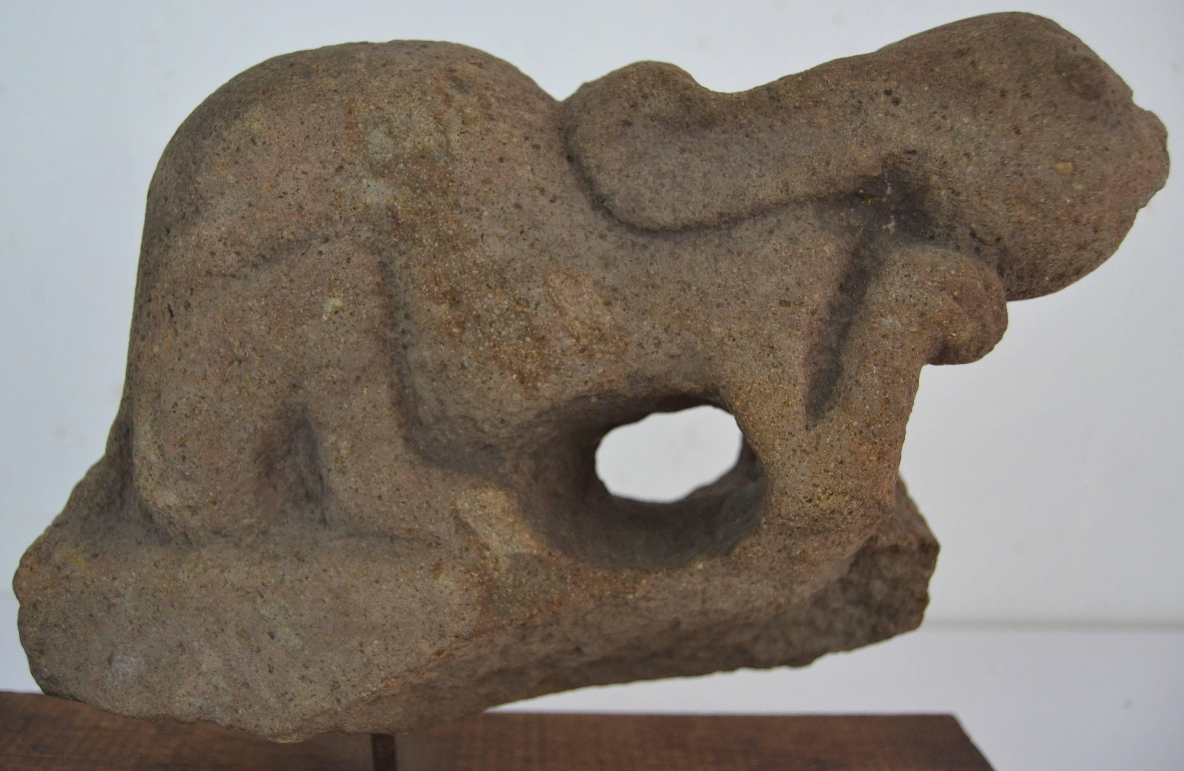 Pre-Columbian Carved Stone Rabbit For Sale 5