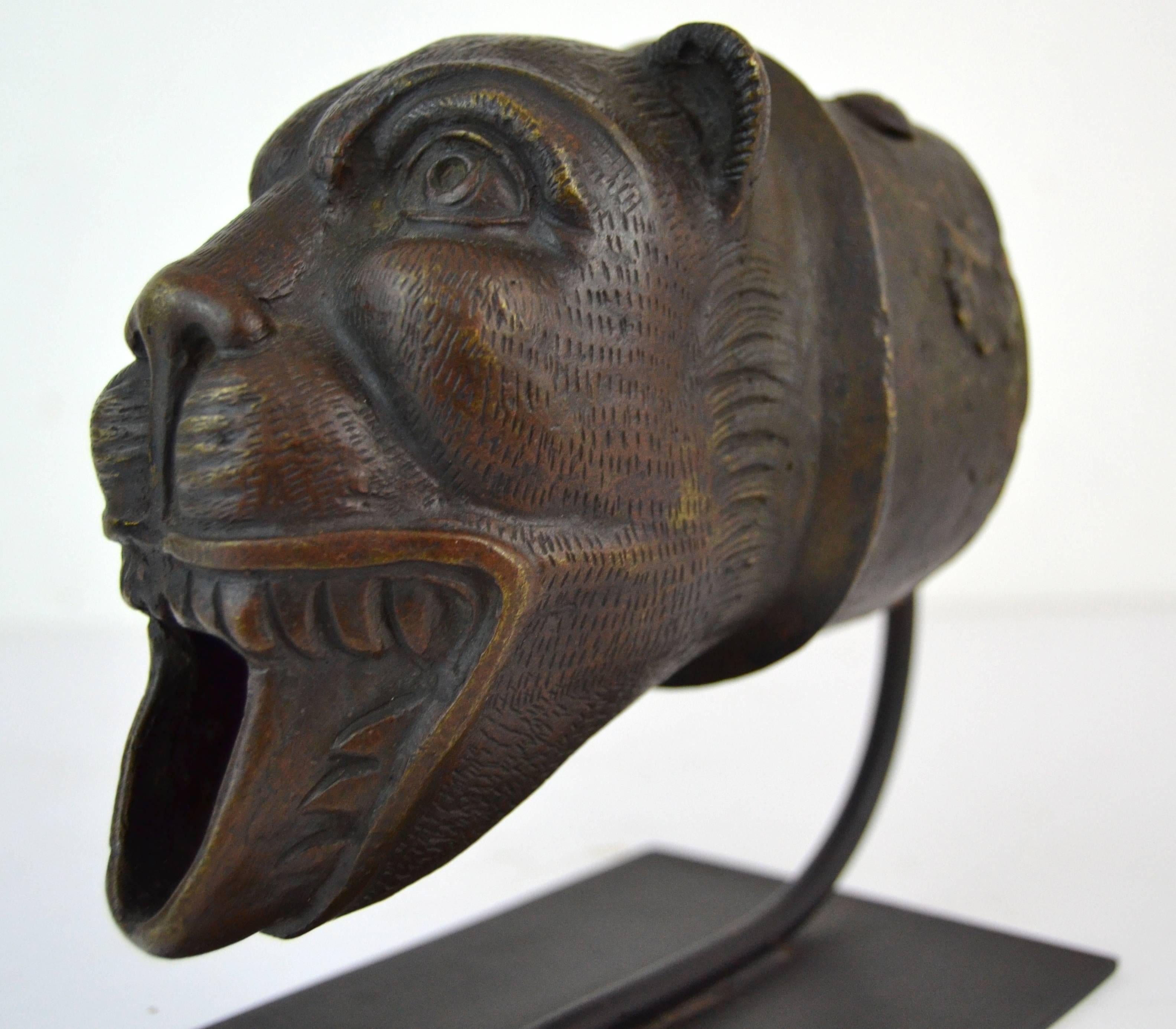 Medieval Bronze Lion Downspout For Sale 1
