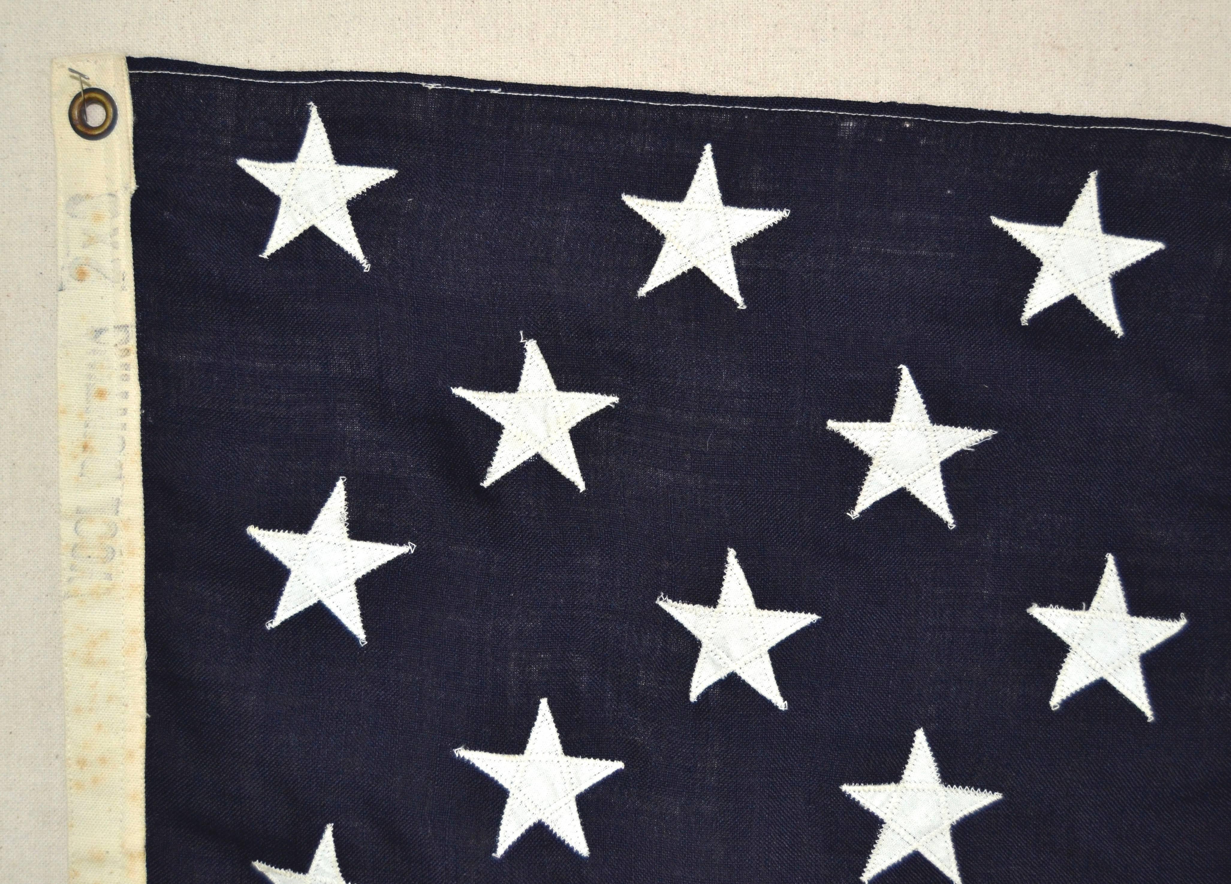 13 Star Sewn Wool Flag For Sale 1