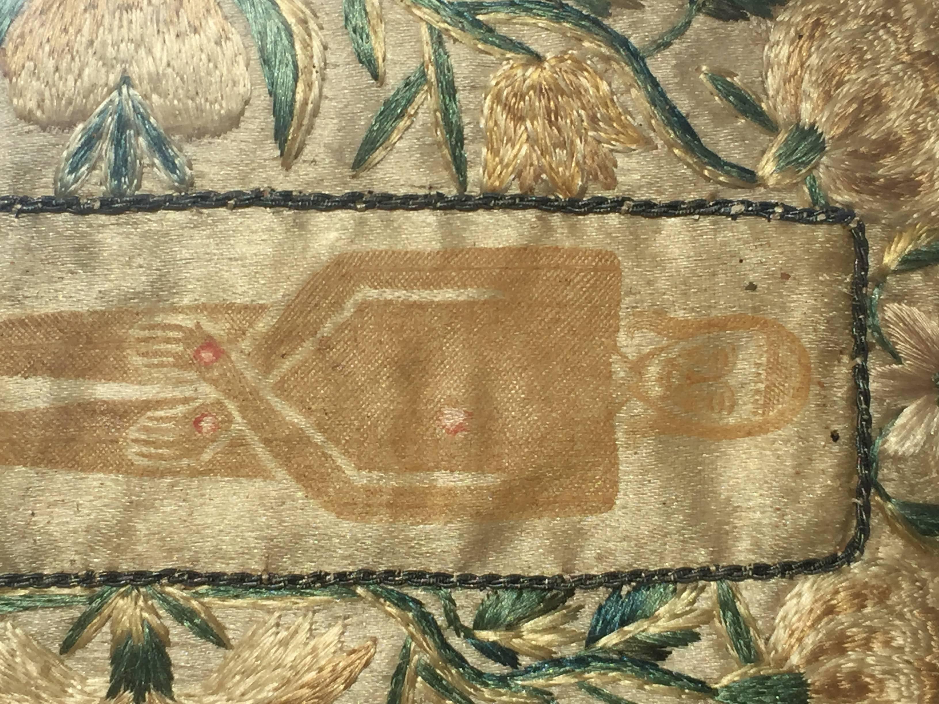 18th C French Shroud of Turin Embroidery For Sale 1
