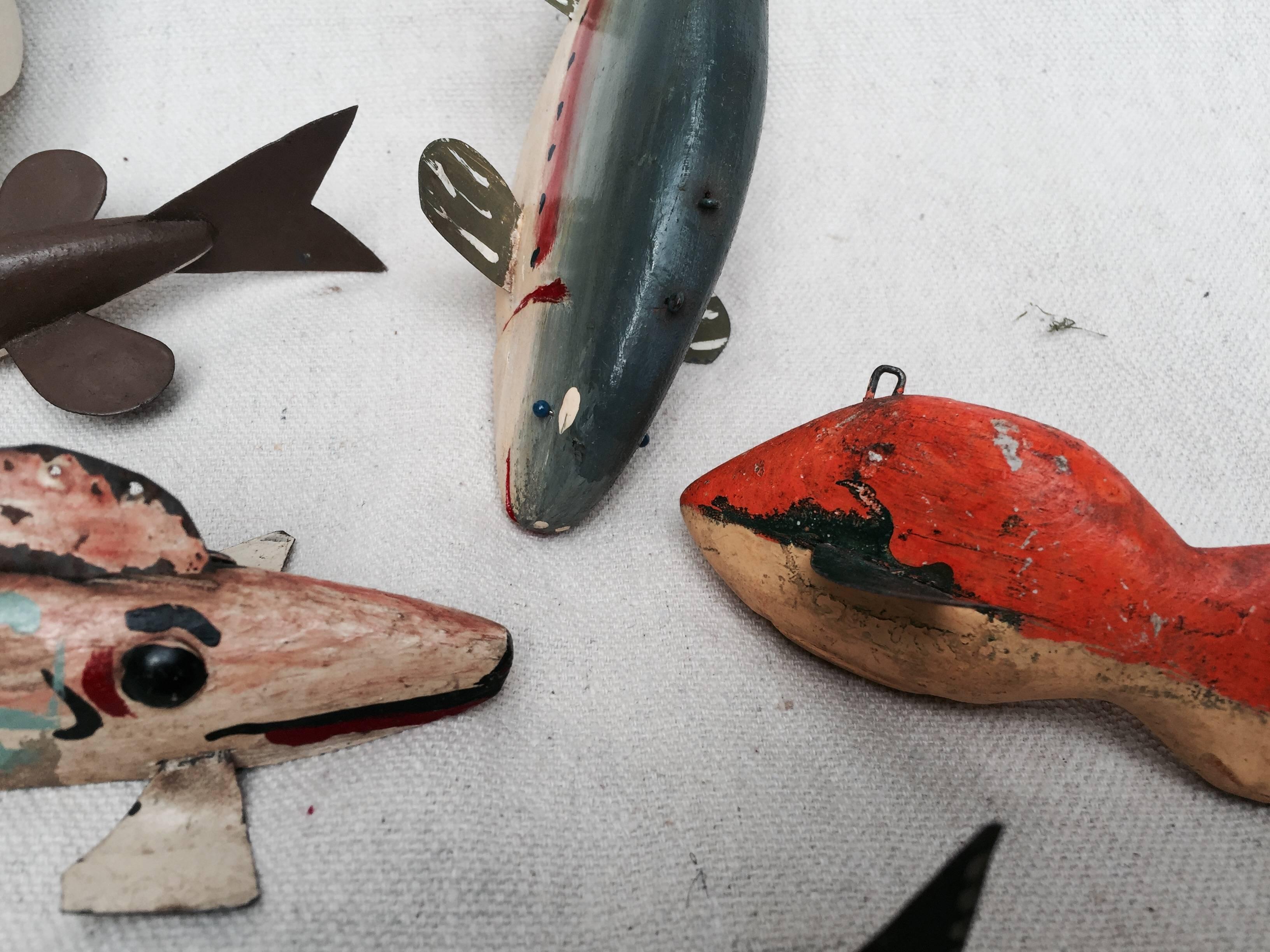 20th Century Collection of Ice Fishing Decoys For Sale
