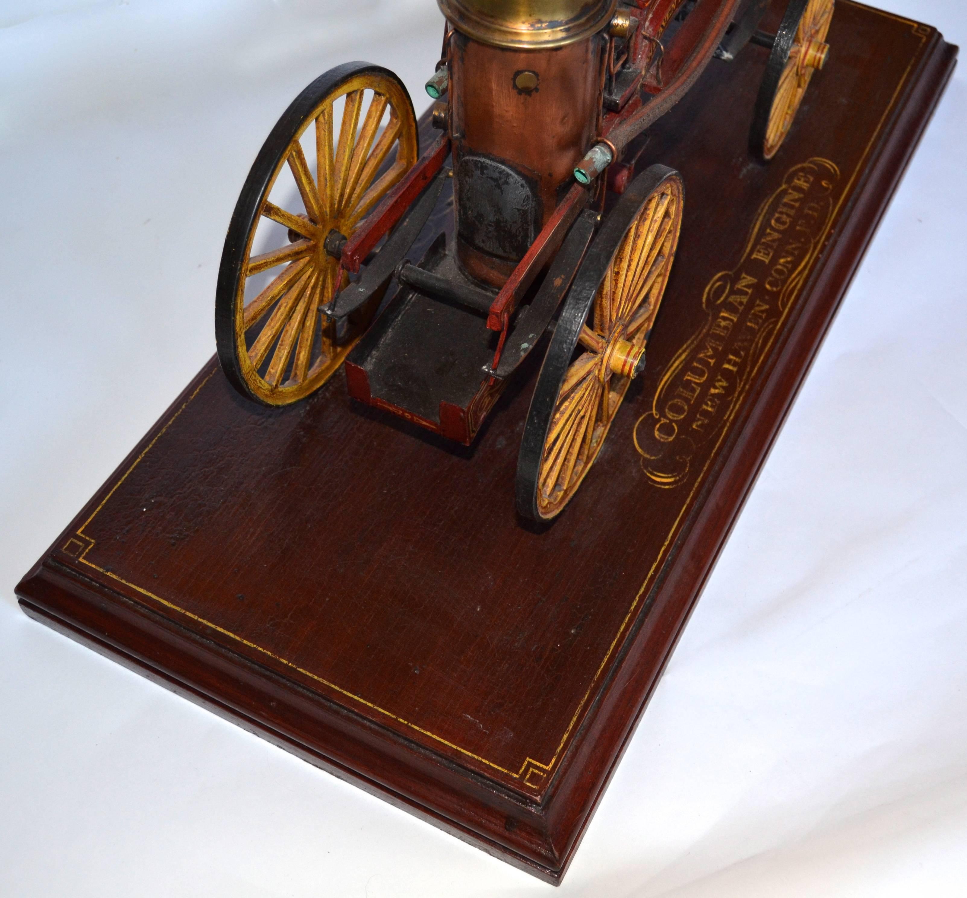 Craftsman-Made Model of an 1892 Columbian Fire Pumper For Sale 1