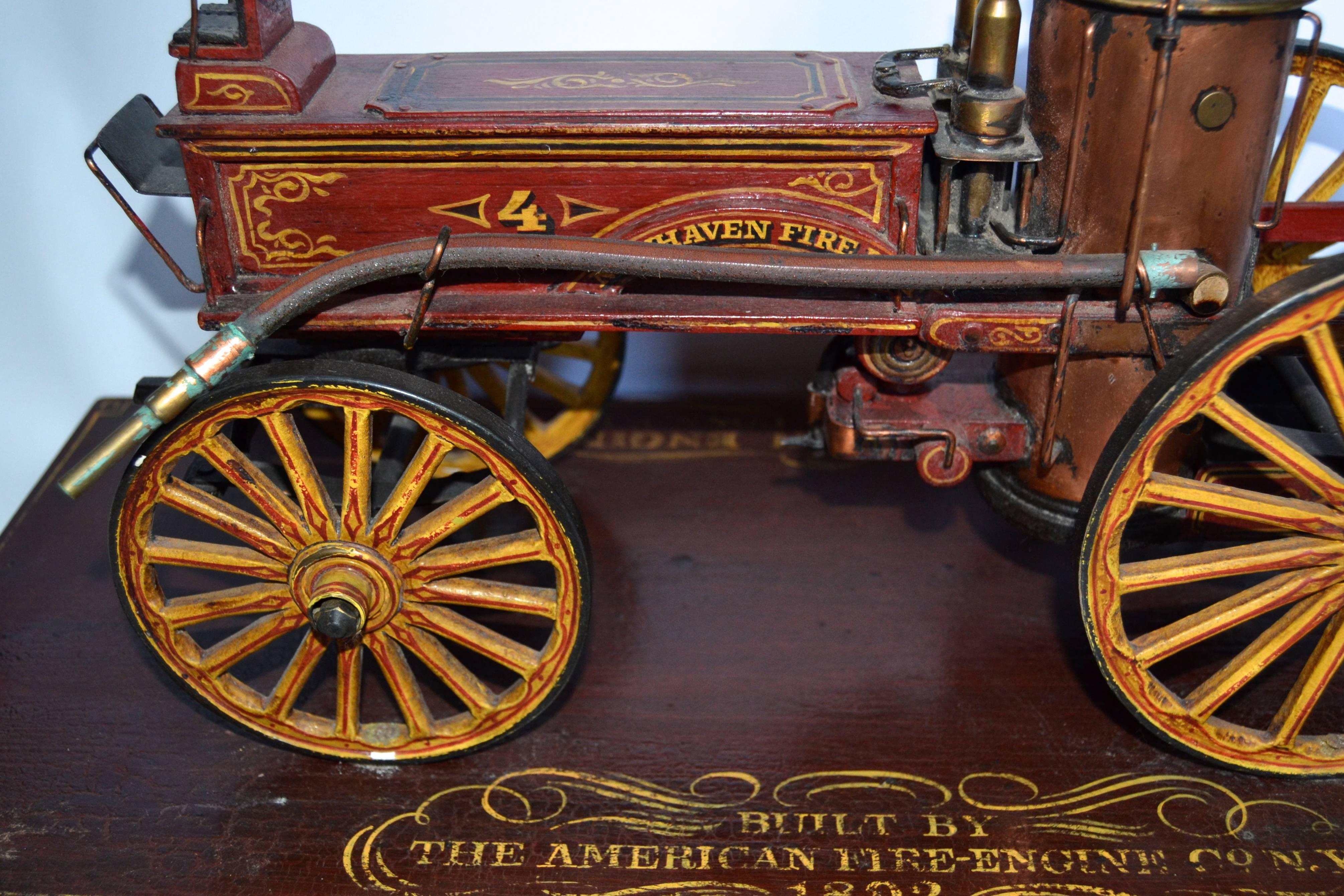 Craftsman-Made Model of an 1892 Columbian Fire Pumper For Sale 2