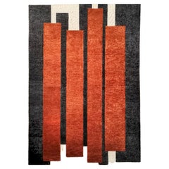 Tappeto in lana trapuntata a mano, Boston Design - Stile contemporaneo, 9 x 12 piedi