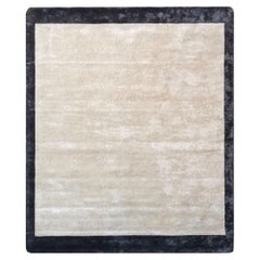 Handmade Contemporary Area Rug, Elysee Design,  9' x 12', Bamboo silk