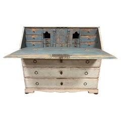 Danish Rococo Slant Front Desk, circa 1770