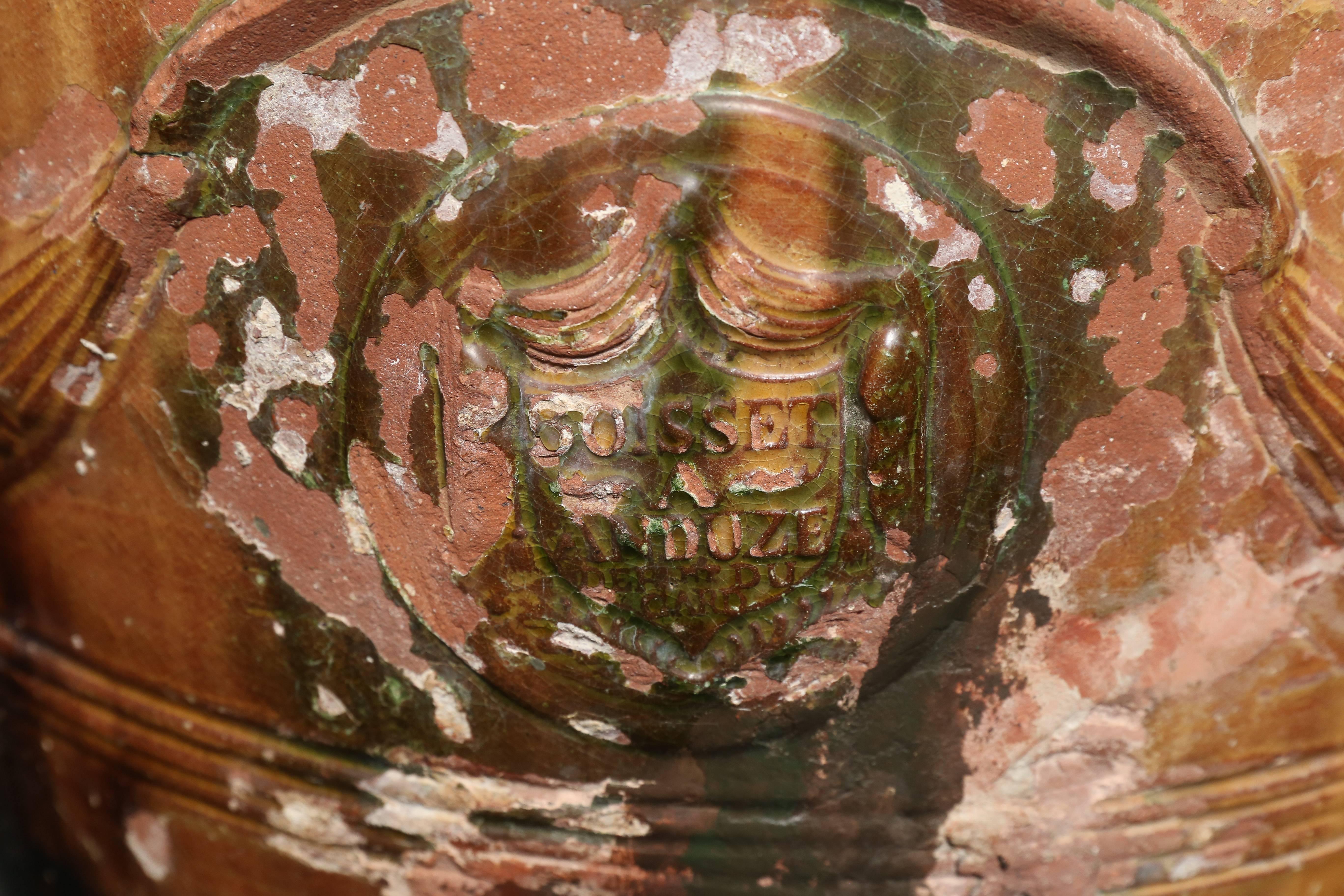 Vaso di Anduze del XIX secolo In condizioni ottime in vendita a Houston, TX