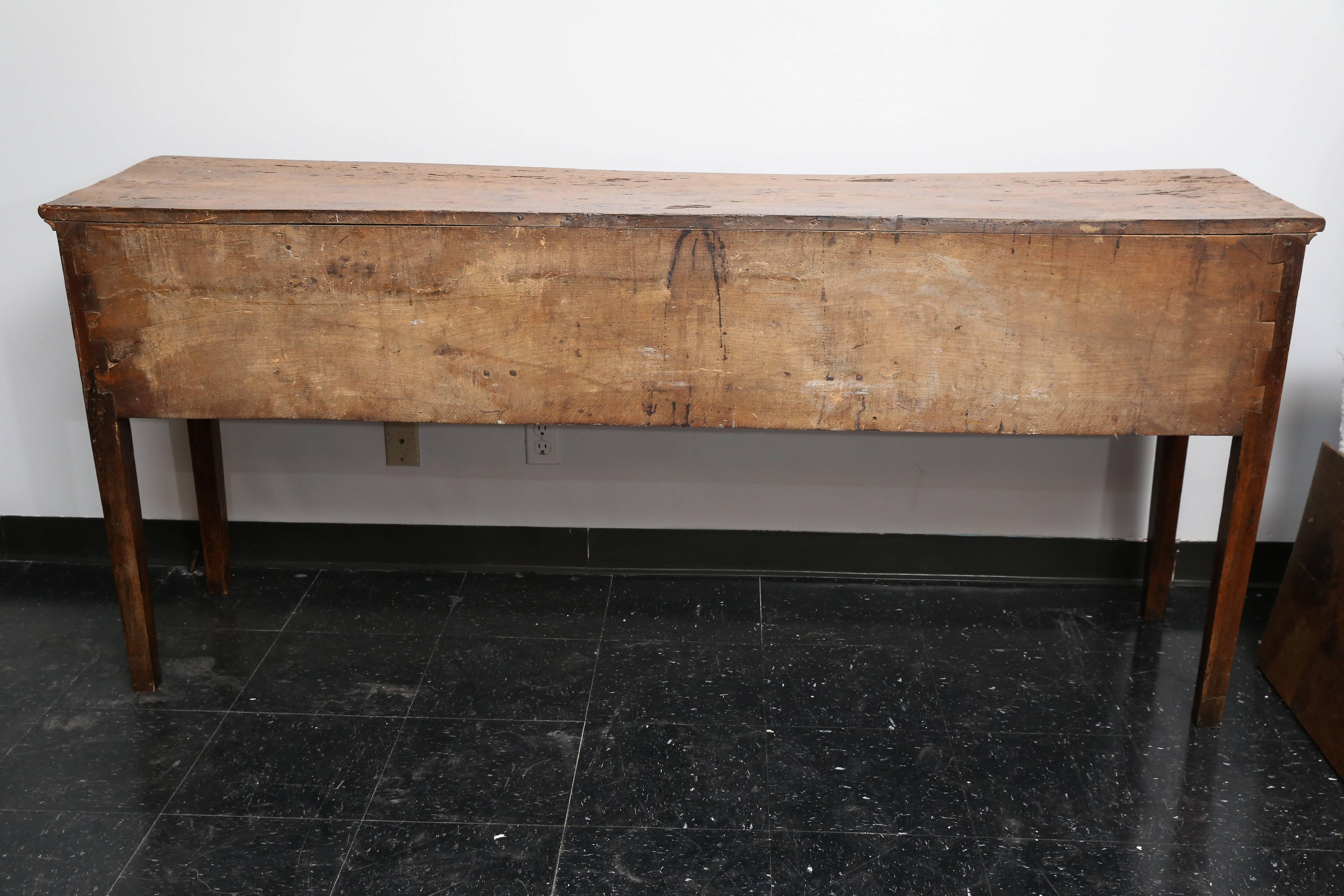 18th Century Narrow Welsh Dresser Base or Sofa Table 2