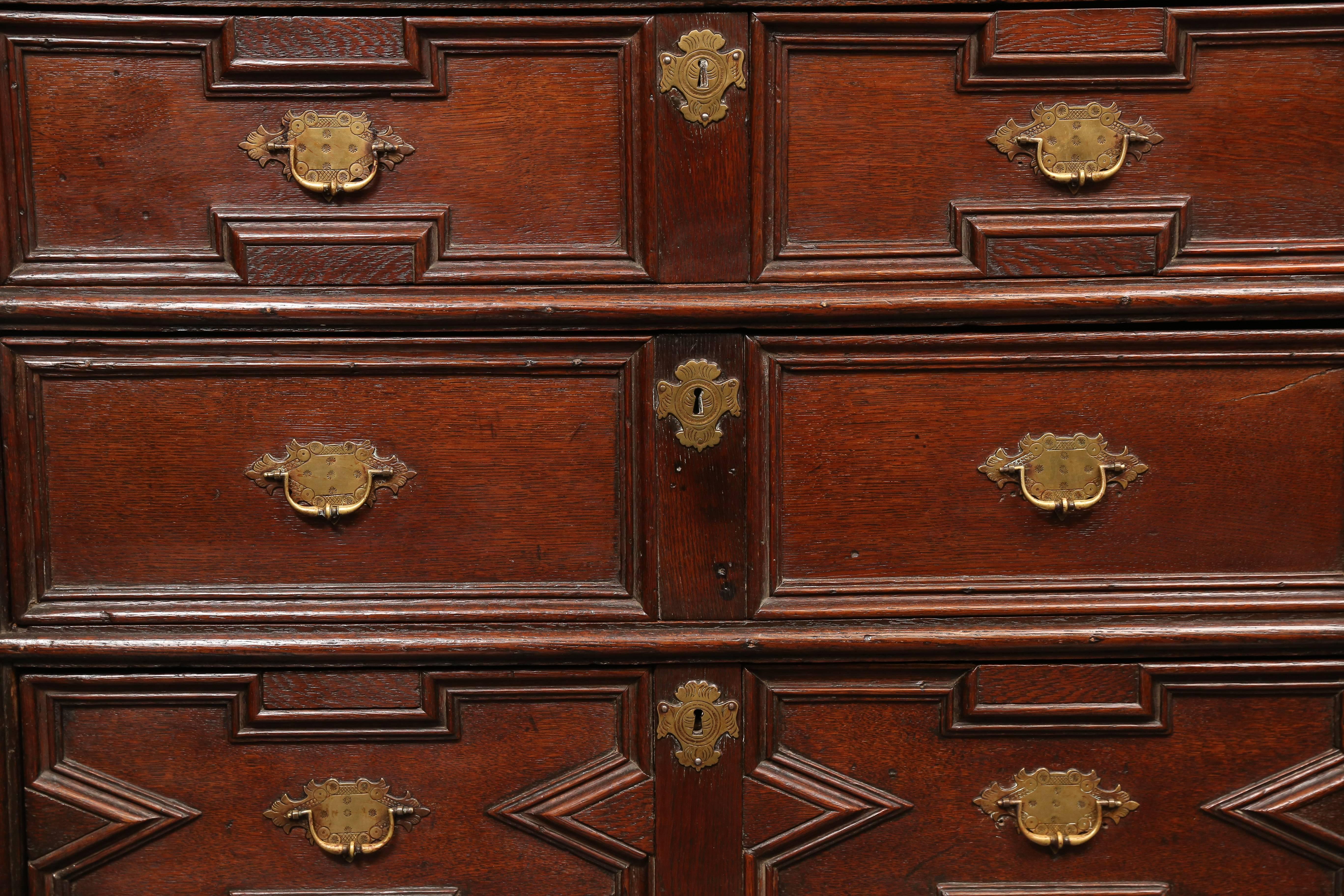 Jacobean 18th Century Oak Chest of Drawers