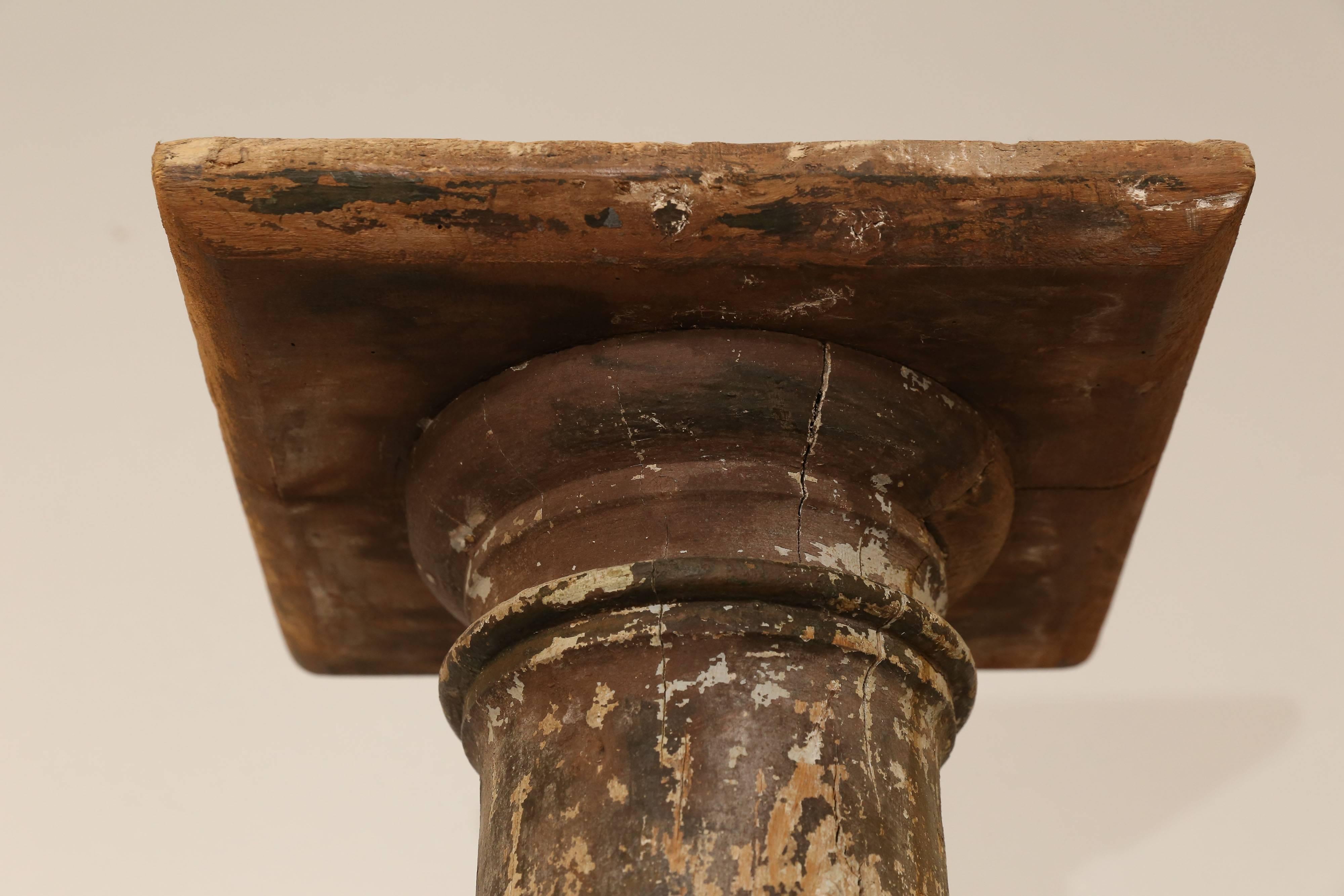 Belgian Patinated 19th Century Column For Sale
