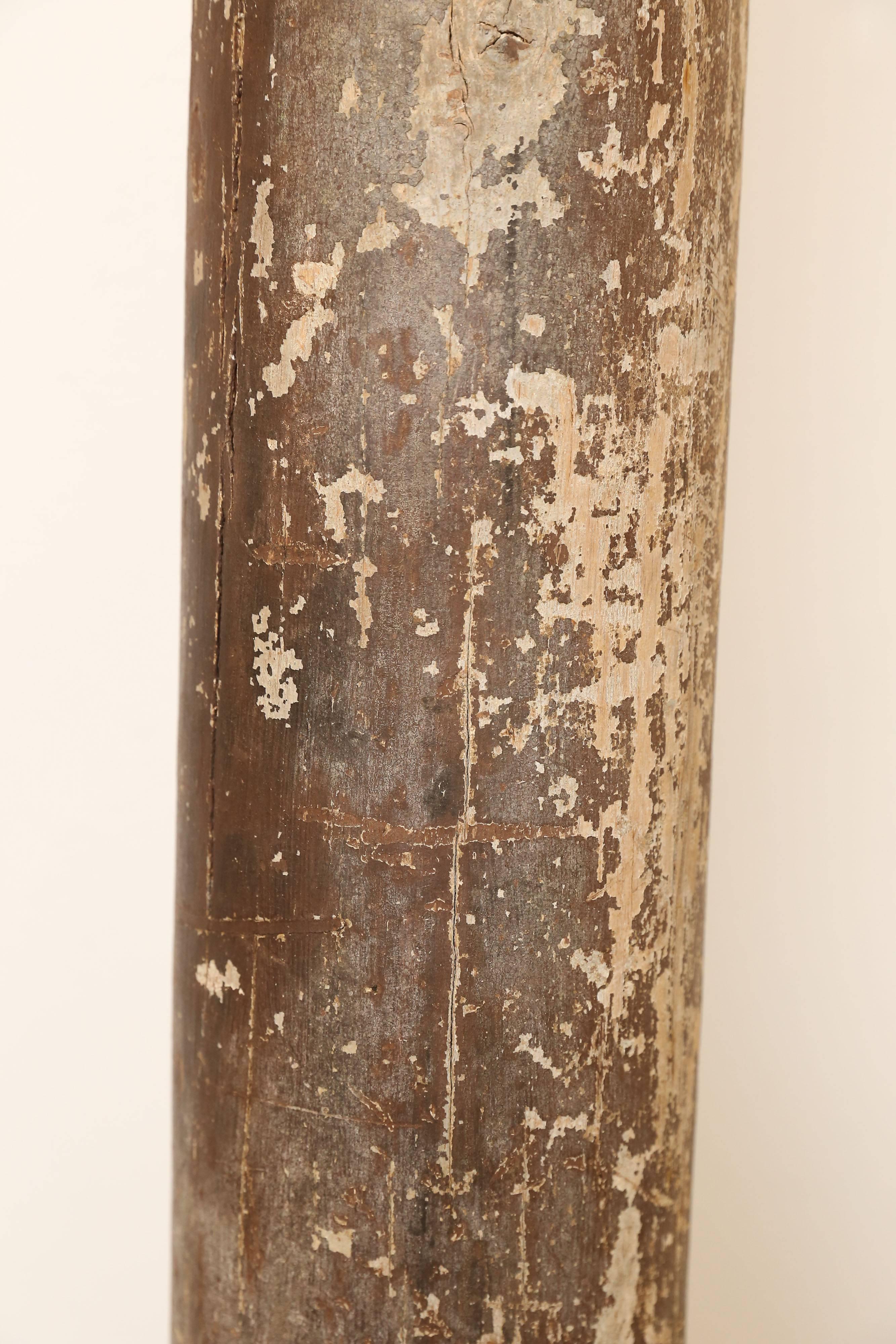Wood Patinated 19th Century Column For Sale