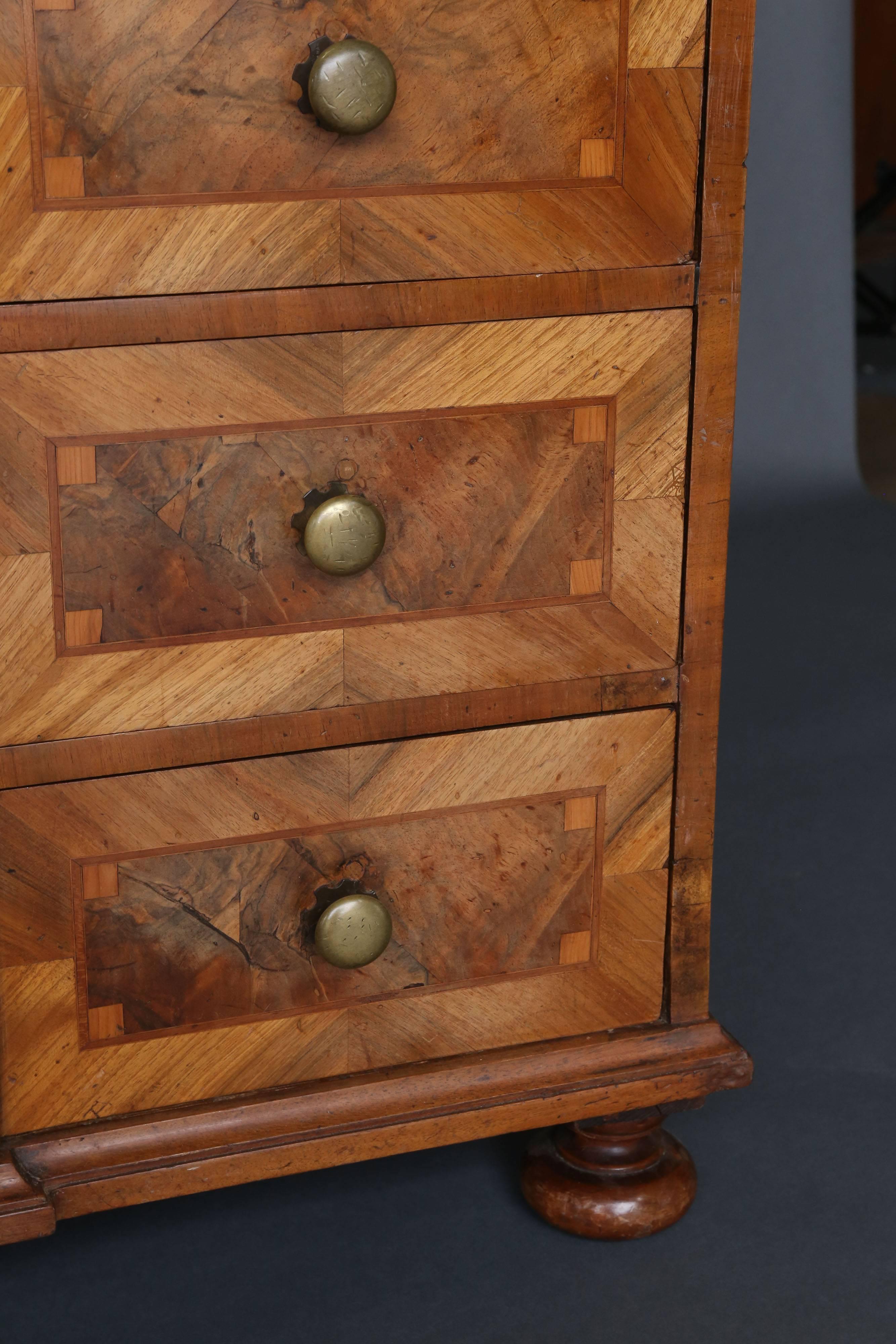 18th Century Walnut Chest or Commode 1