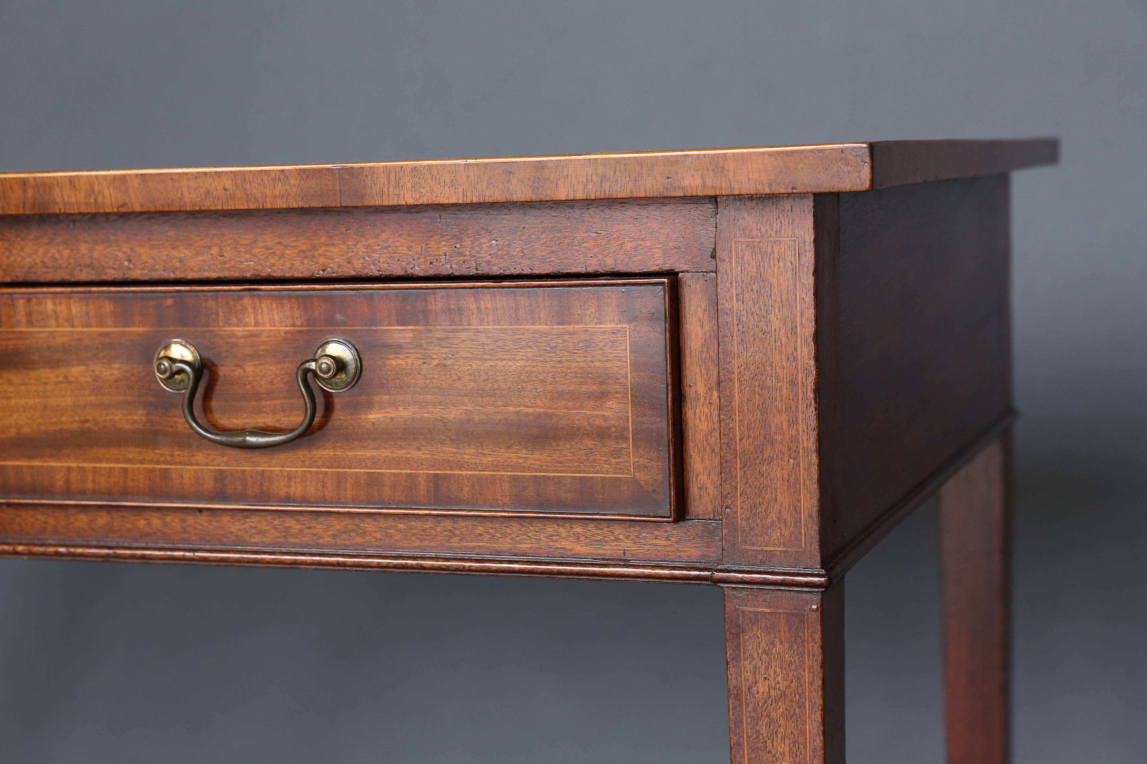 18th Century George III Mahogany Server Console Table In Excellent Condition In Houston, TX