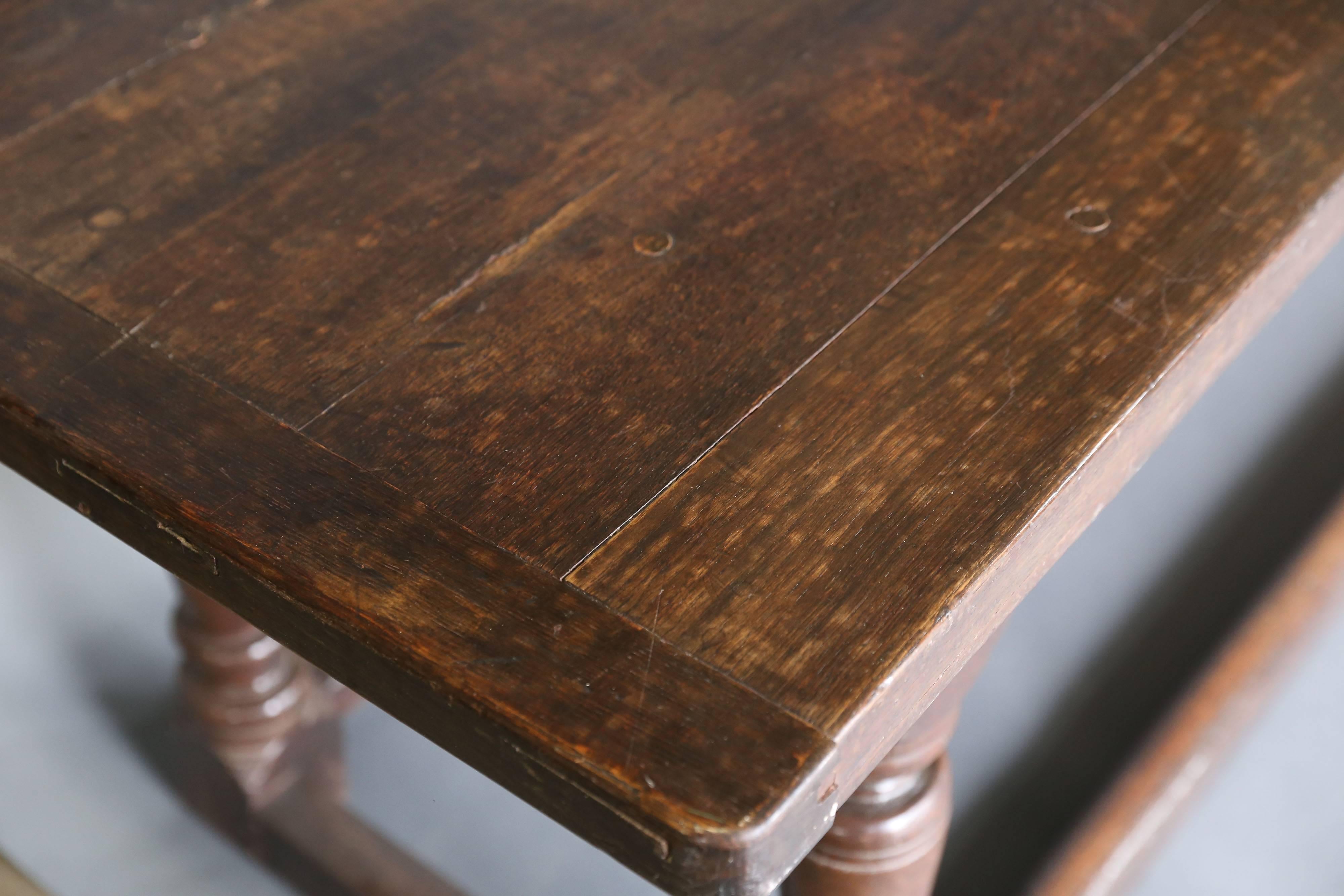 Long 17th Century Oak Refectory Table For Sale 1
