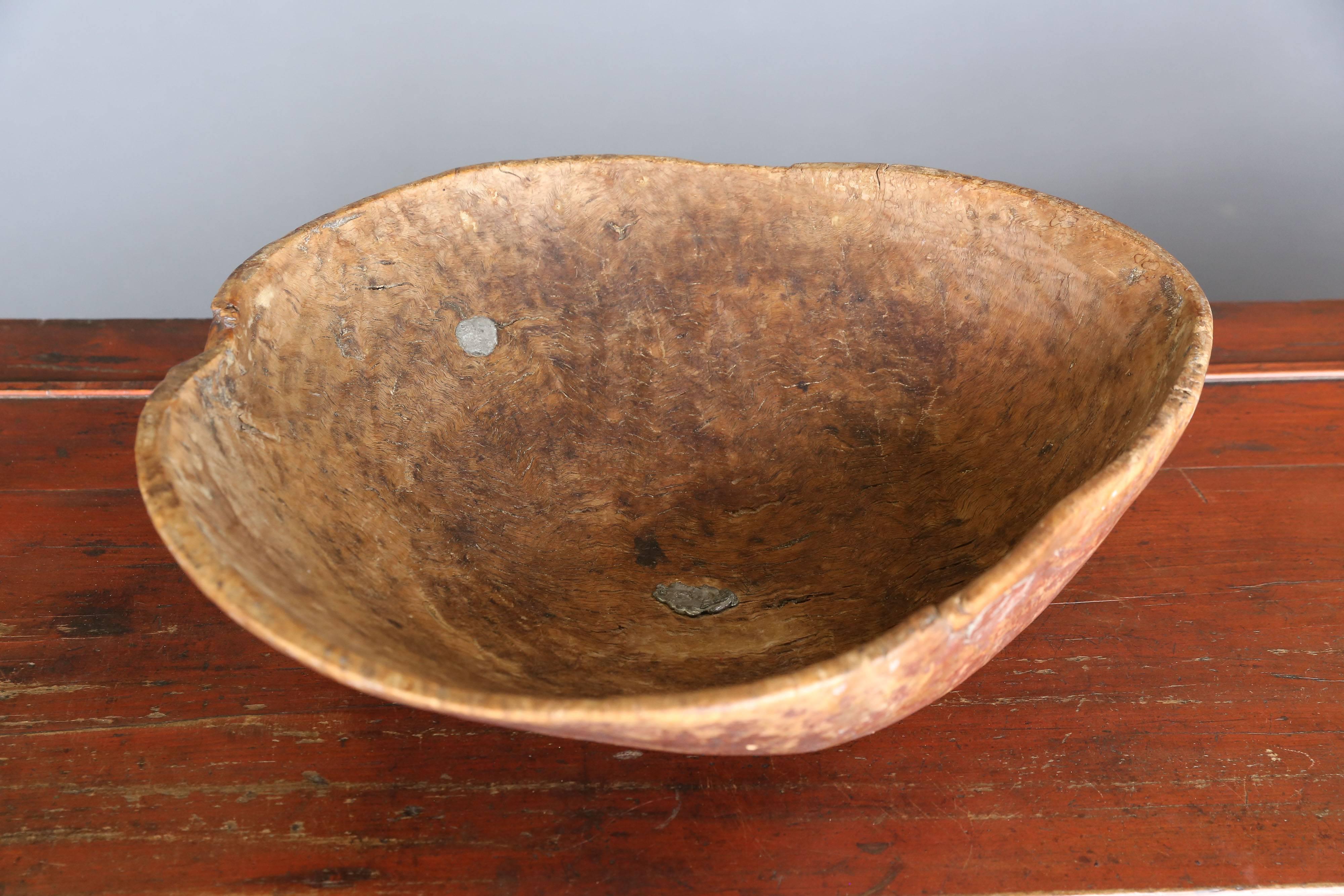 Wood 19th Century Swedish Root Bowl For Sale
