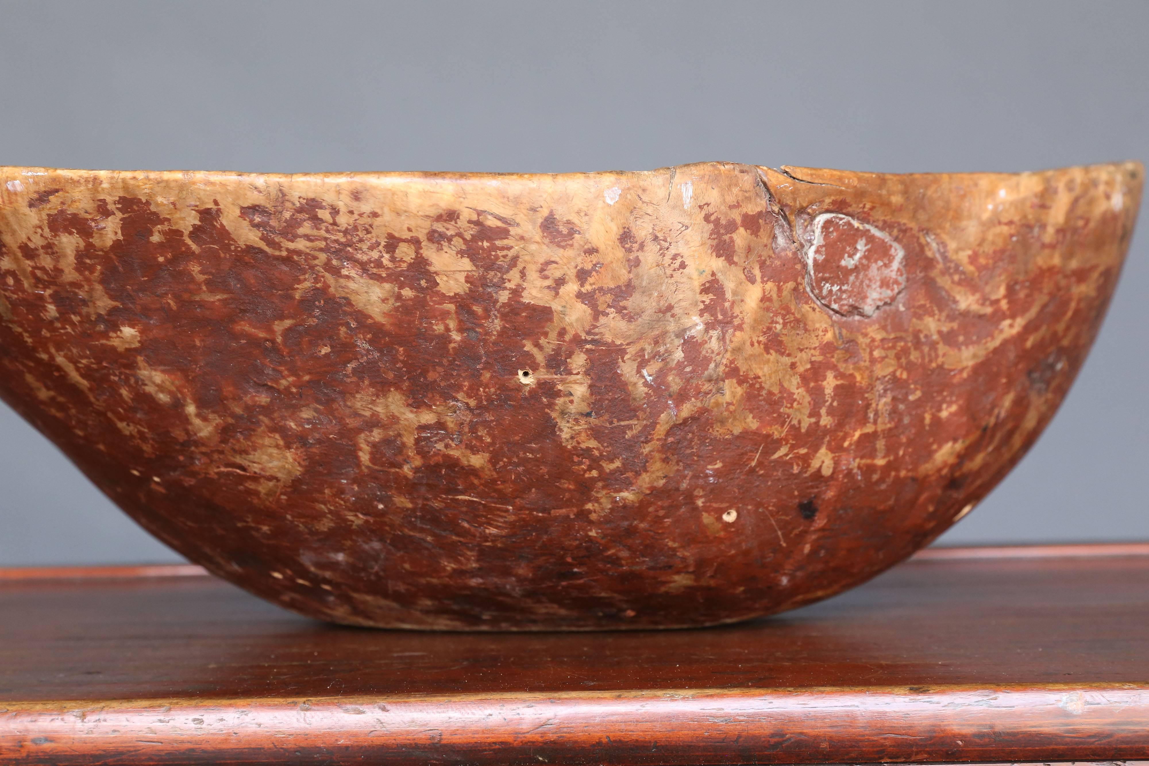 19th Century Swedish Root Bowl For Sale 1